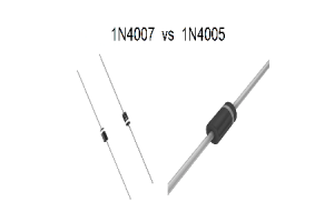 1n4005 vs 1n4007: fampitahana diode