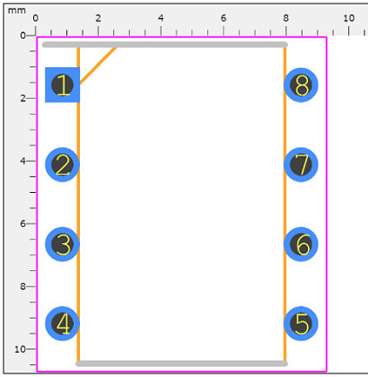 UC3843N Footprint