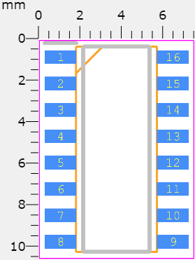 CD4051BM Footprint